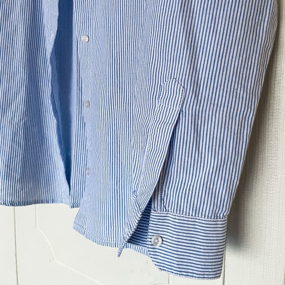 Tilly’s RSQ Blue Striped Button Down Shirt - Picture 9 of 12